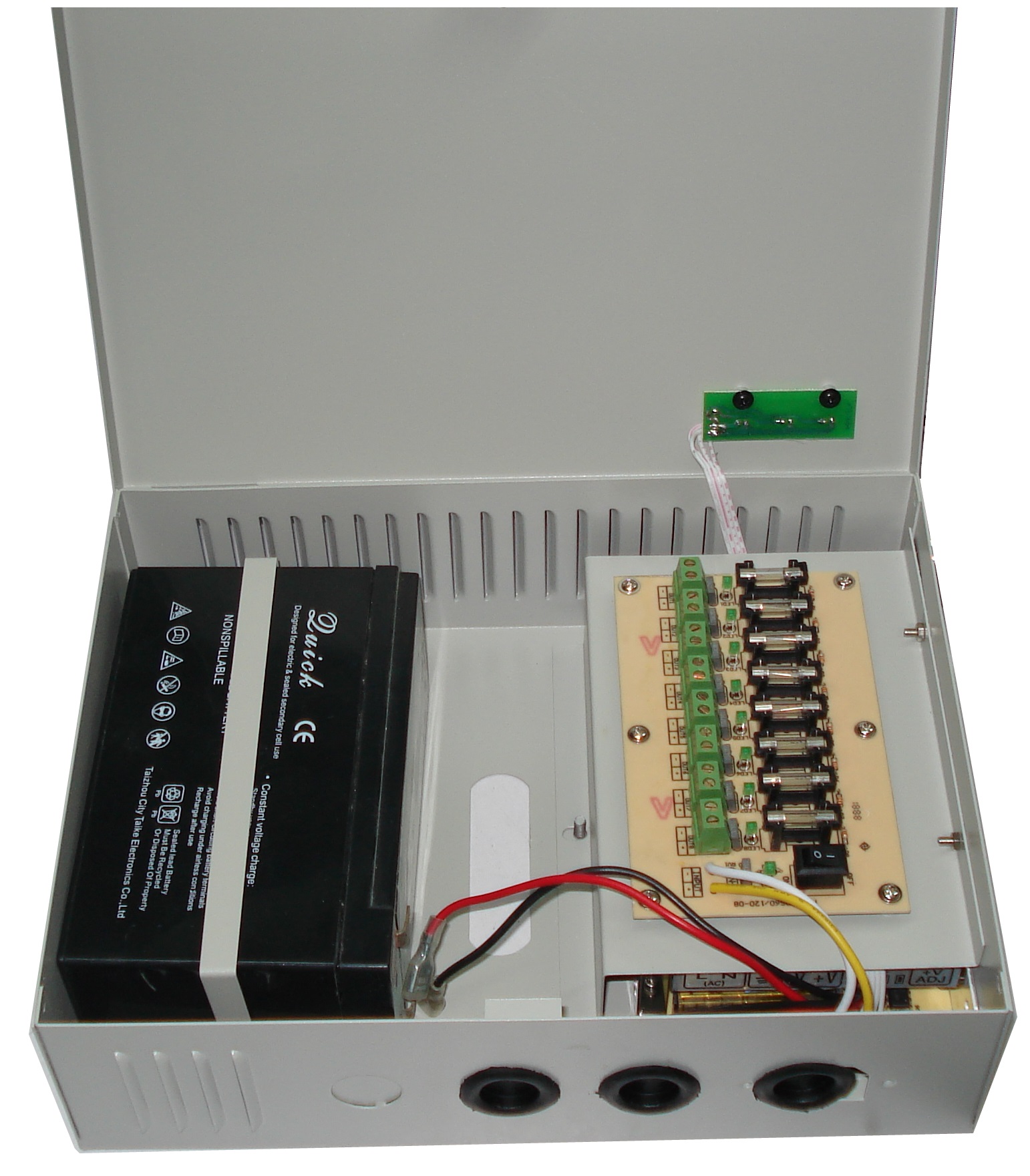 8ch 13.8V120W UPS CCTV power box